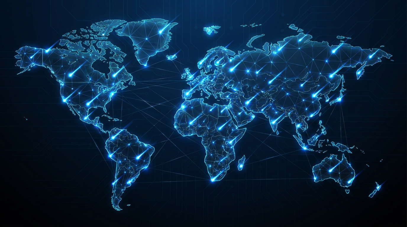 旋风互动全球业务覆盖地图